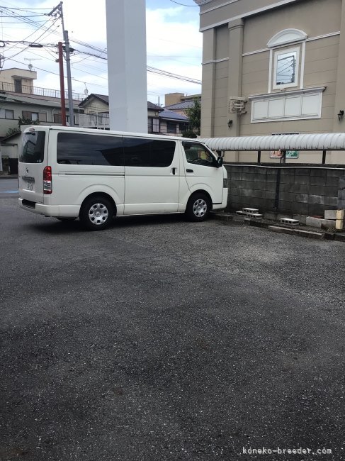 駐車場あります。普通車で5台ほど駐車できます。｜山本　耕司(やまもと　こうじ)ブリーダー(埼玉県・ペルシャ(チンチラ)など・CCJ登録)の紹介写真2