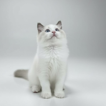 ラグドール【沖縄県・男の子・2025年9月9日・シールポイントバイカラー（ロング）】の写真「とにかく人懐こい子です。」