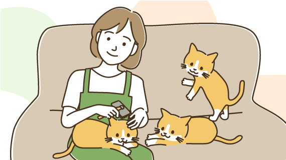 子猫の育った背景を知ることができる